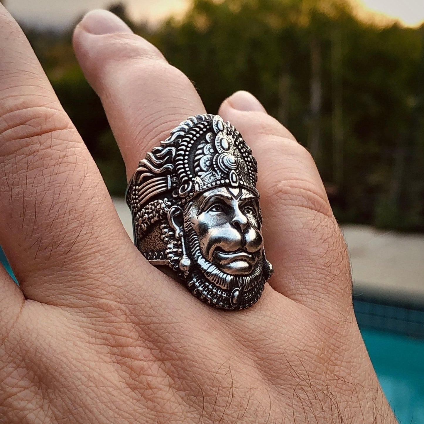 Hanuman Ring - Sterling Silver