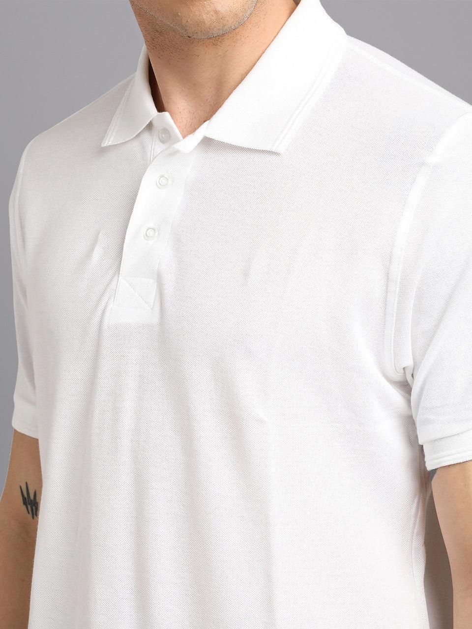 Solid Half Sleeves Men's Polo T-Shirt